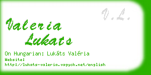 valeria lukats business card